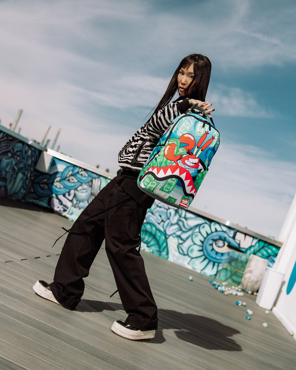 SPRAYGROUND MR. KRABS ACCOUNTS PAYABLE DLXSR BACKPACK