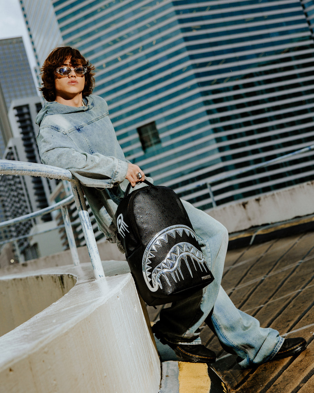 SPRAYGROUND METALLIC TO THE TOUCH EXTRA DRIP BACKPACK