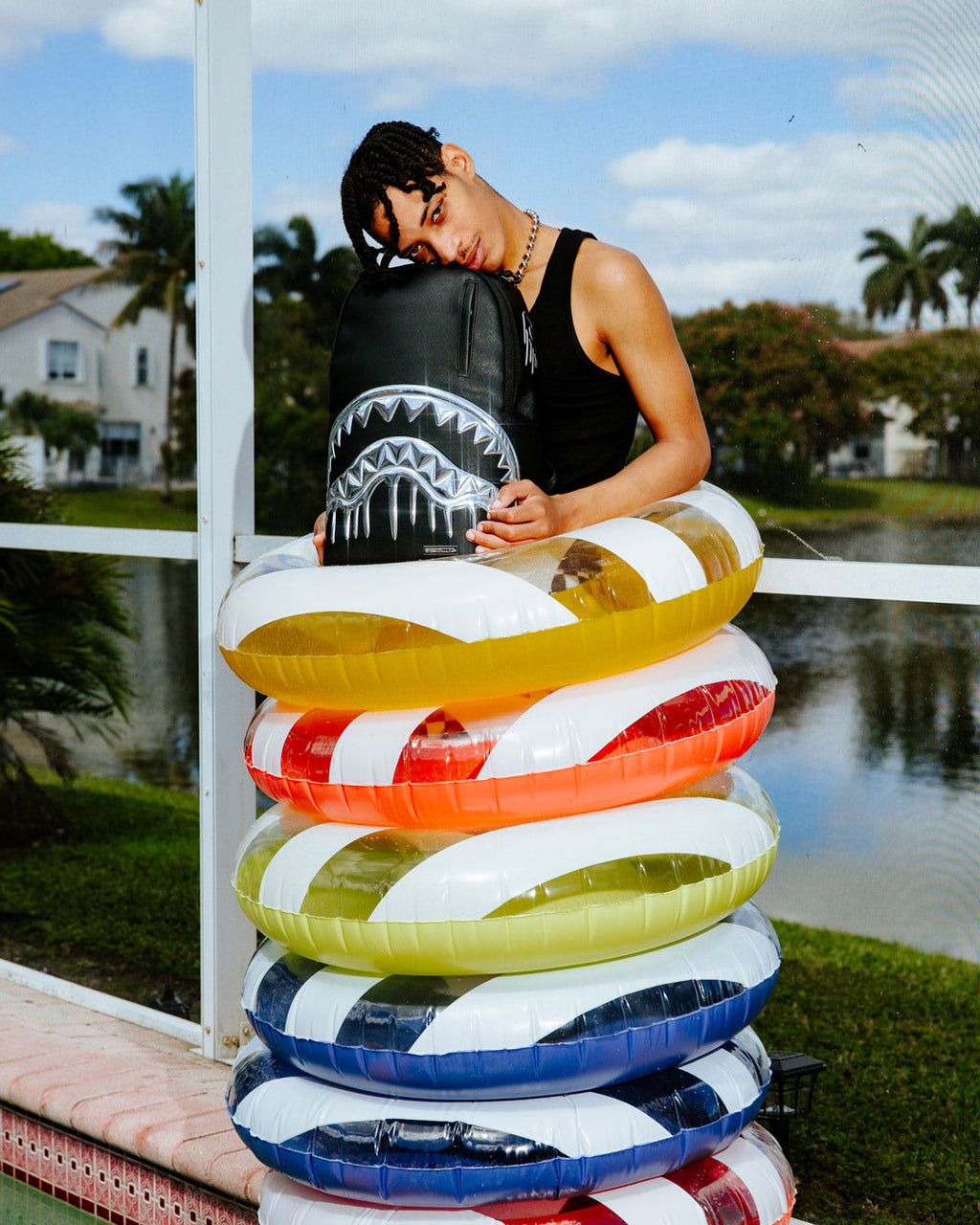 SPRAYGROUND METALLIC TO THE TOUCH EXTRA DRIP BACKPACK