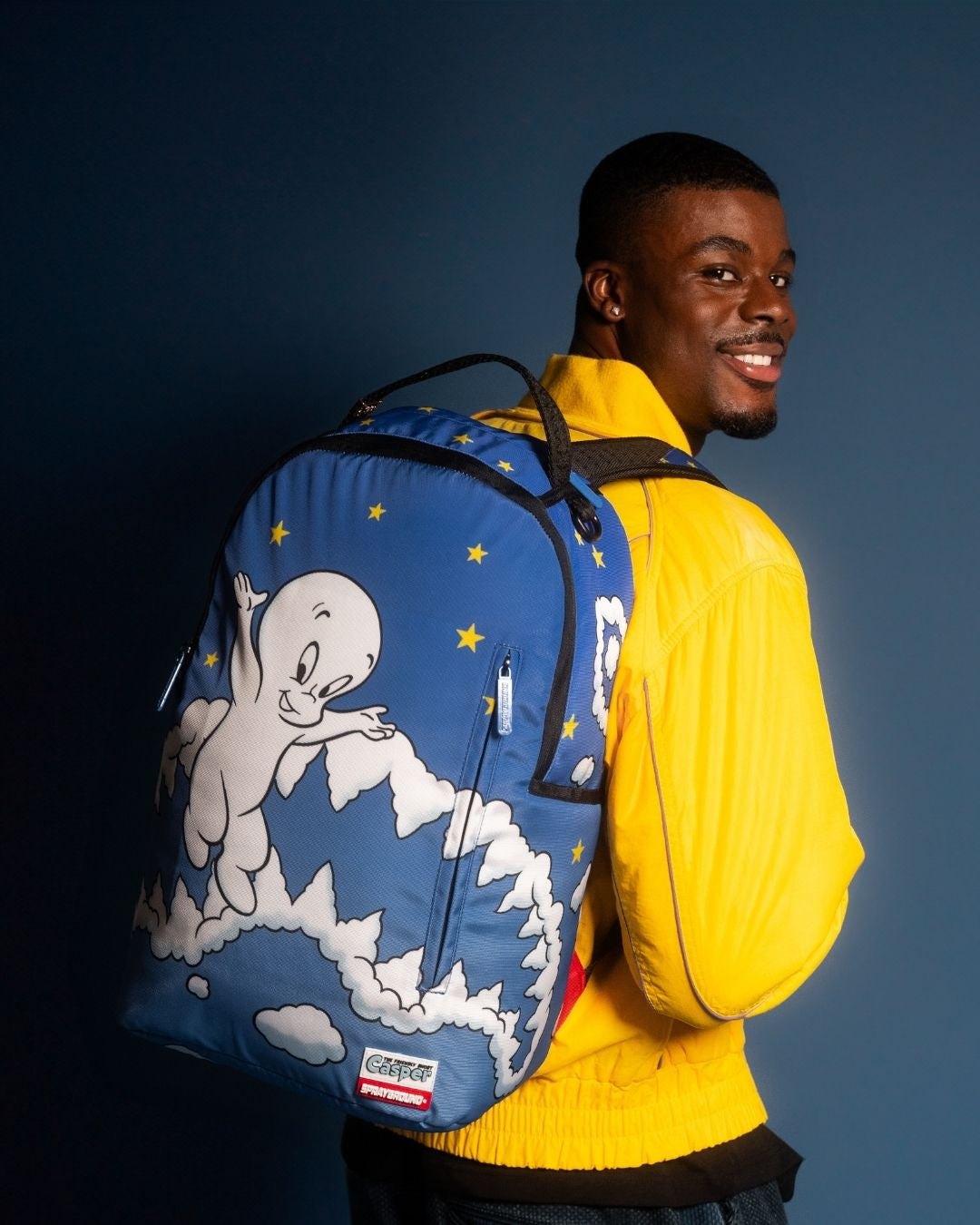 SPRAYGROUND CASPER CLOUDS SHARK DLXSR BACKPACK