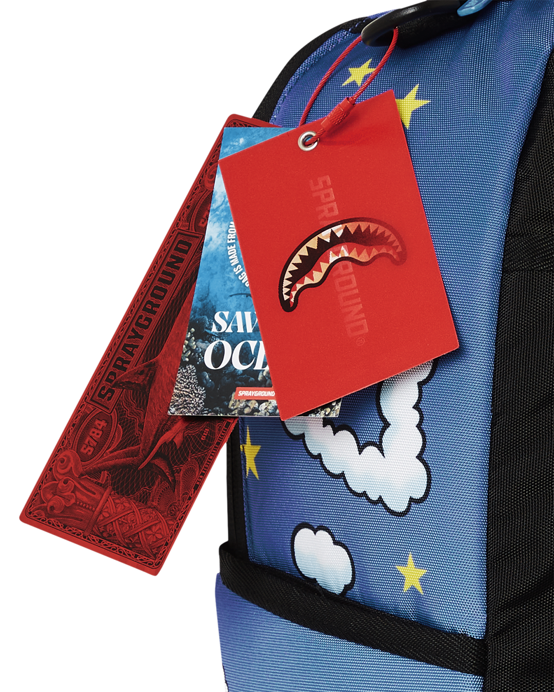 SPRAYGROUND CASPER CLOUDS SHARK DLXSR BACKPACK