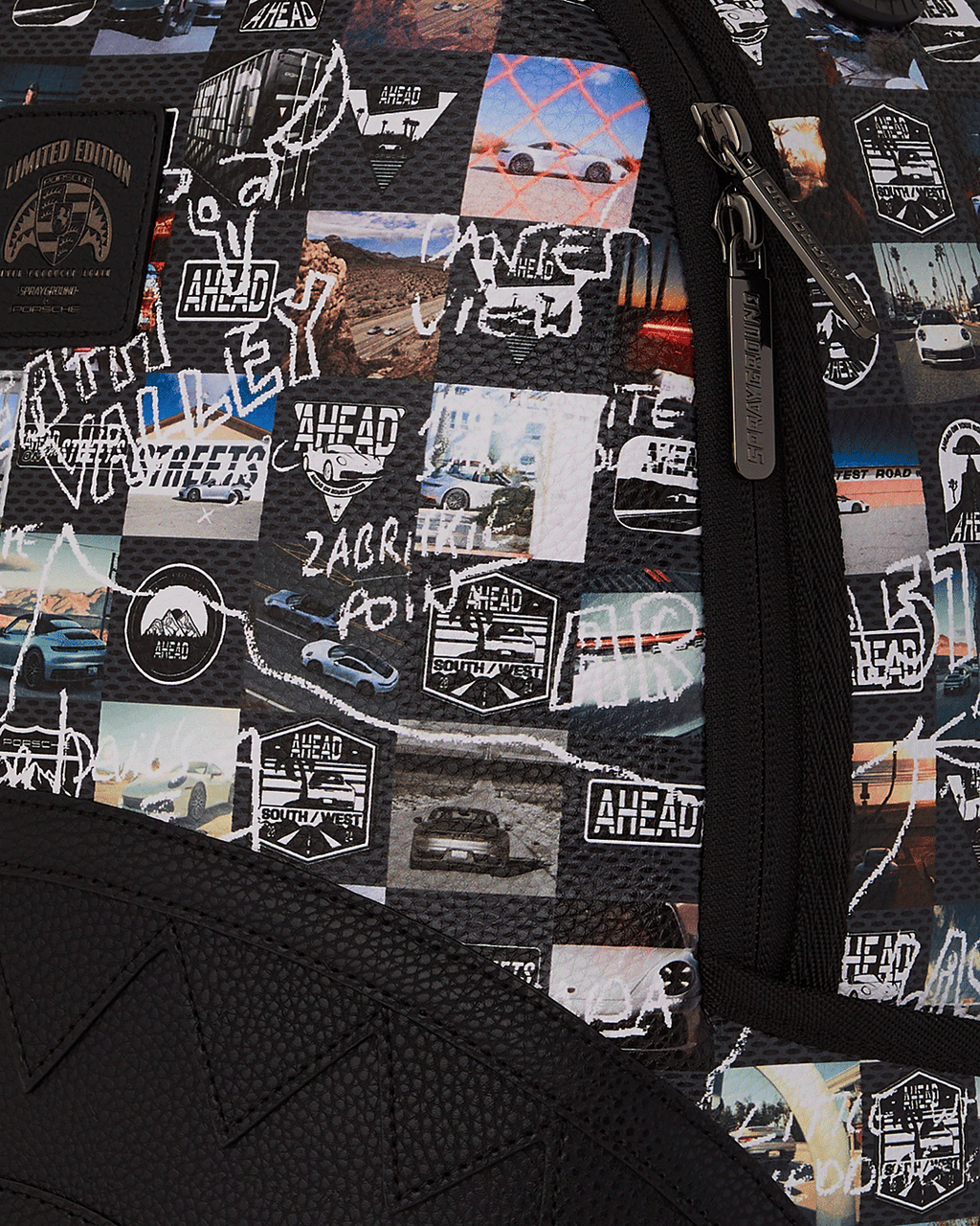 SPRAYGROUND PORSCHE AHEAD COLLAB BACKPACK - LIMITED EDITION