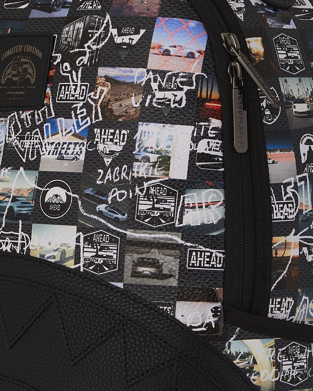 SPRAYGROUND PORSCHE AHEAD COLLAB BACKPACK - LIMITED EDITION