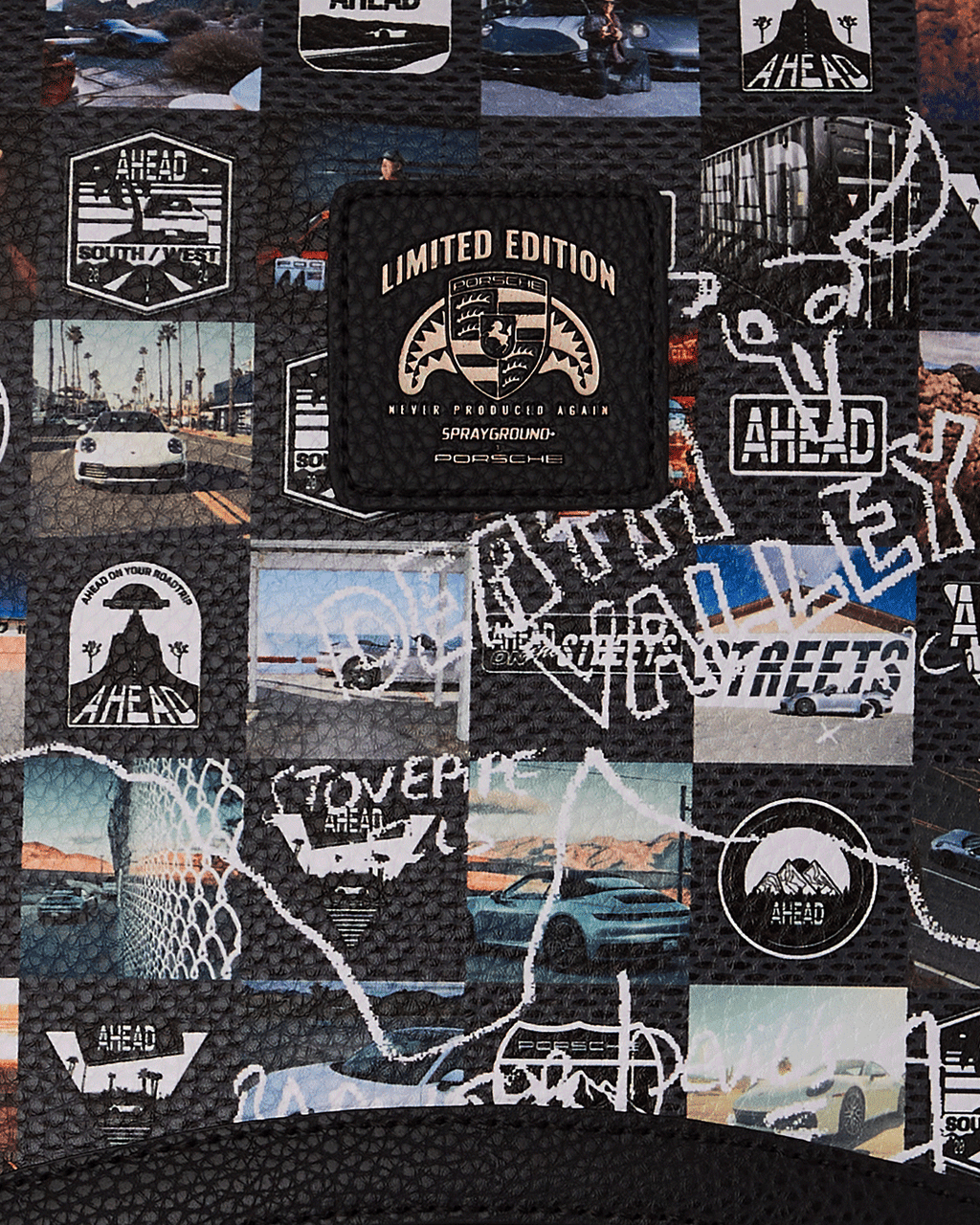SPRAYGROUND PORSCHE AHEAD COLLAB BACKPACK - LIMITED EDITION