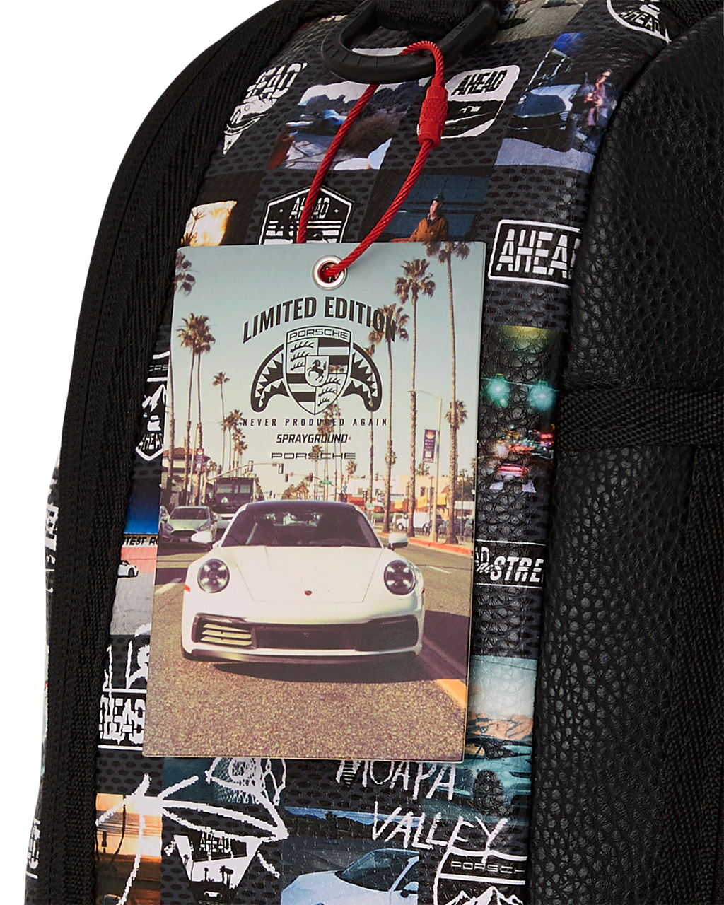 SPRAYGROUND PORSCHE AHEAD COLLAB BACKPACK - LIMITED EDITION