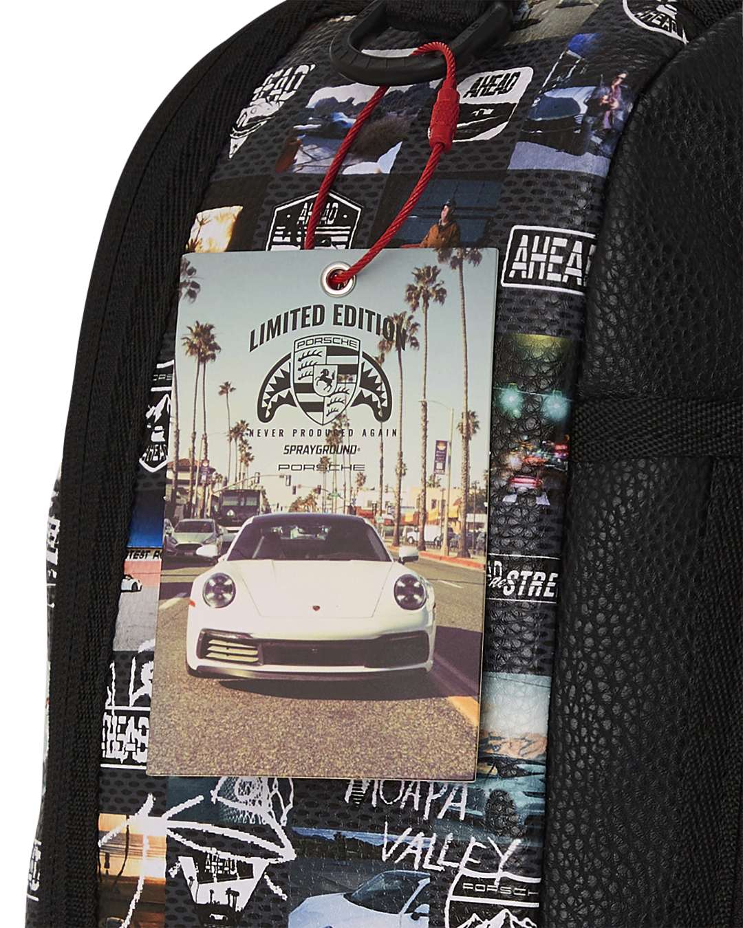 SPRAYGROUND PORSCHE AHEAD COLLAB BACKPACK - LIMITED EDITION