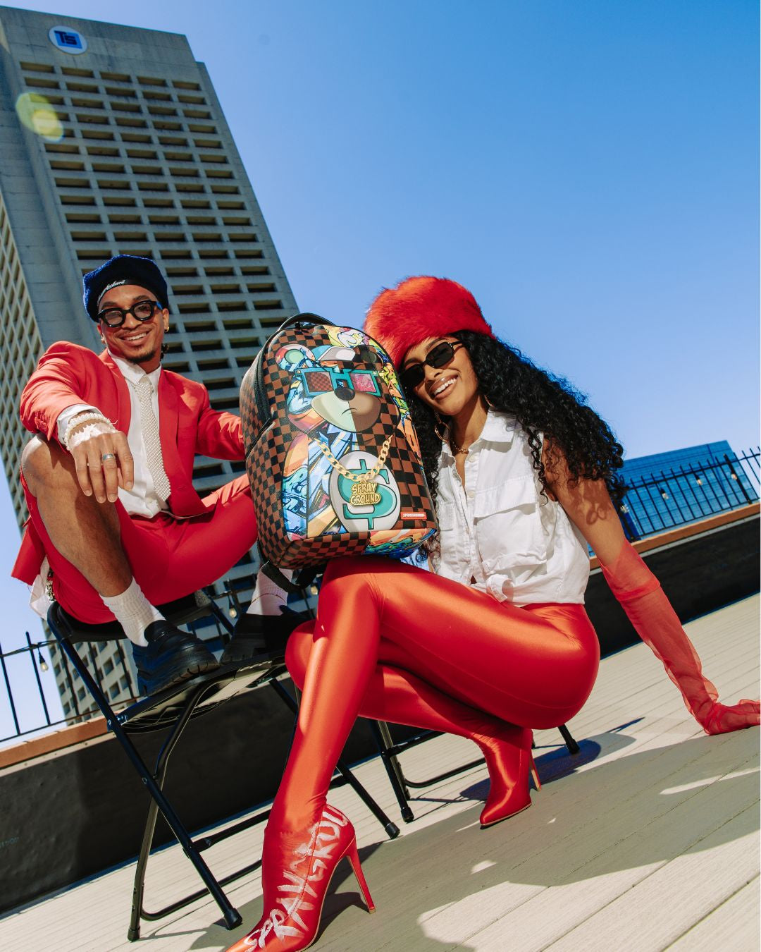 SPRAYGROUND MONEYBEAR DON'T CARE DLXSV BACKPACK
