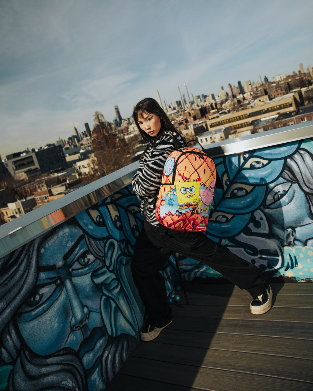 SPRAYGROUND DON'T MESS WITH THE SPONGEBOB DLXSR BACKPACK