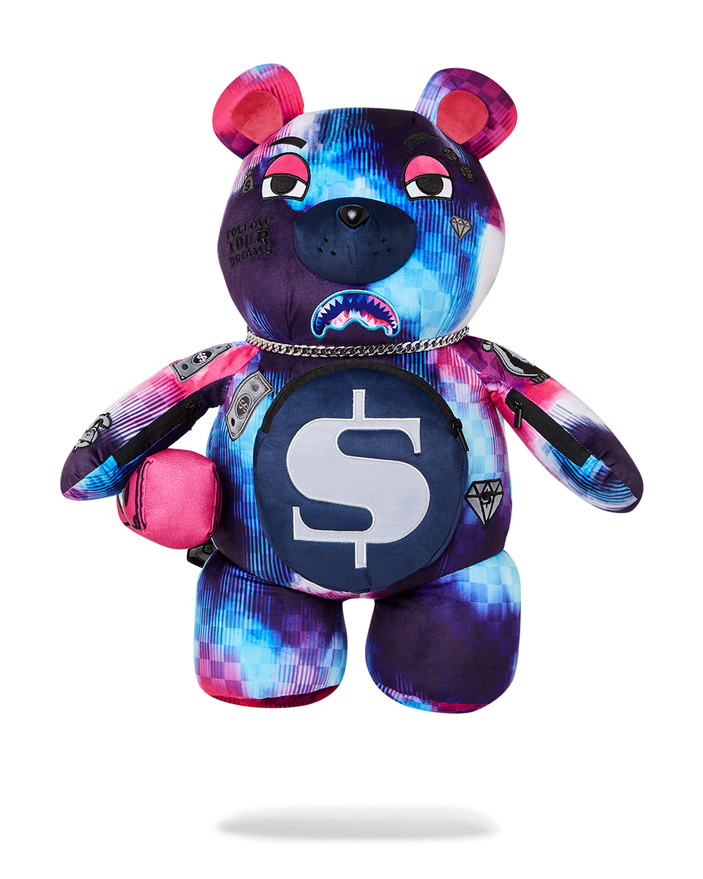 SPRAYGROUND SHARKCLUB ELECTRONICA MONEYBEAR TEDDYBEAR BACKPACK