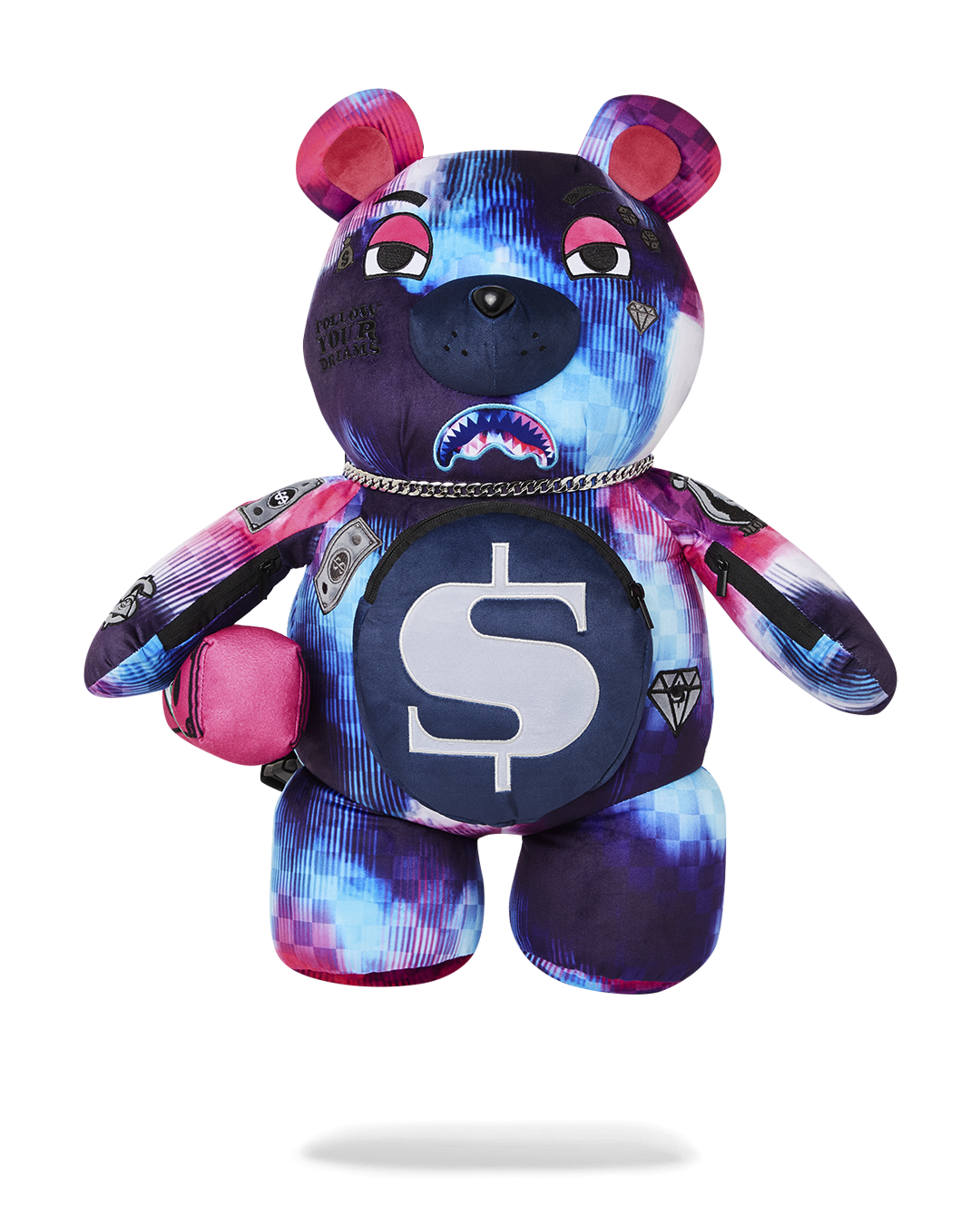 SPRAYGROUND SHARKCLUB ELECTRONICA MONEYBEAR TEDDYBEAR BACKPACK