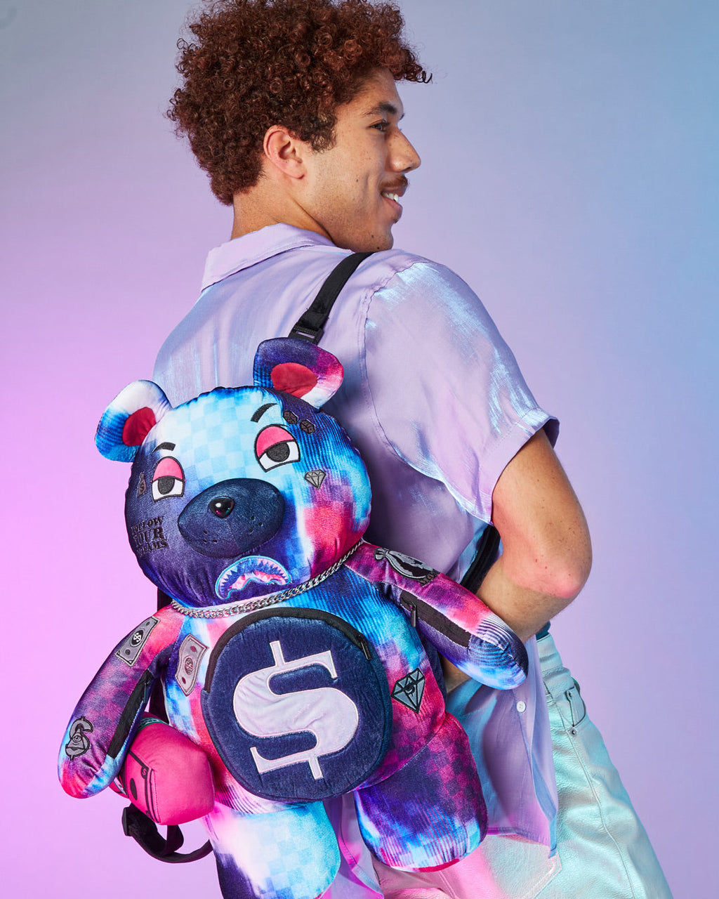 SPRAYGROUND SHARKCLUB ELECTRONICA MONEYBEAR TEDDYBEAR BACKPACK