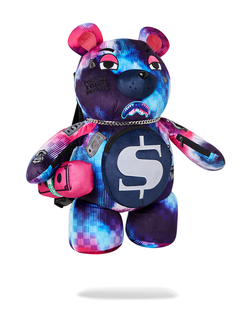 SPRAYGROUND SHARKCLUB ELECTRONICA MONEYBEAR TEDDYBEAR BACKPACK