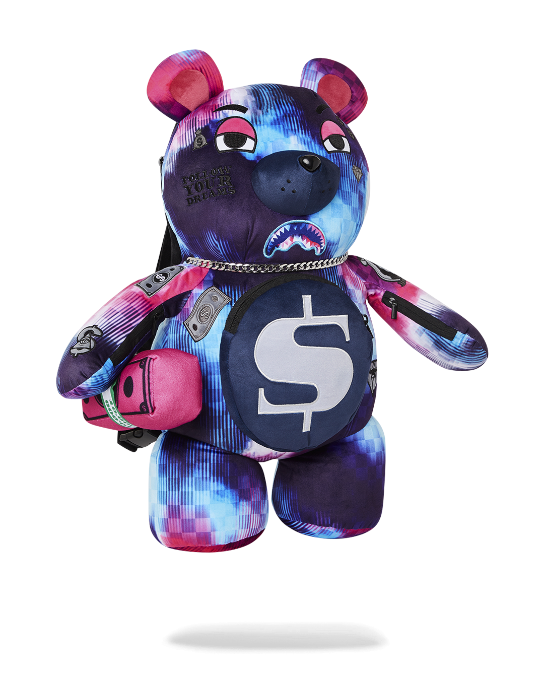 SPRAYGROUND SHARKCLUB ELECTRONICA MONEYBEAR TEDDYBEAR BACKPACK
