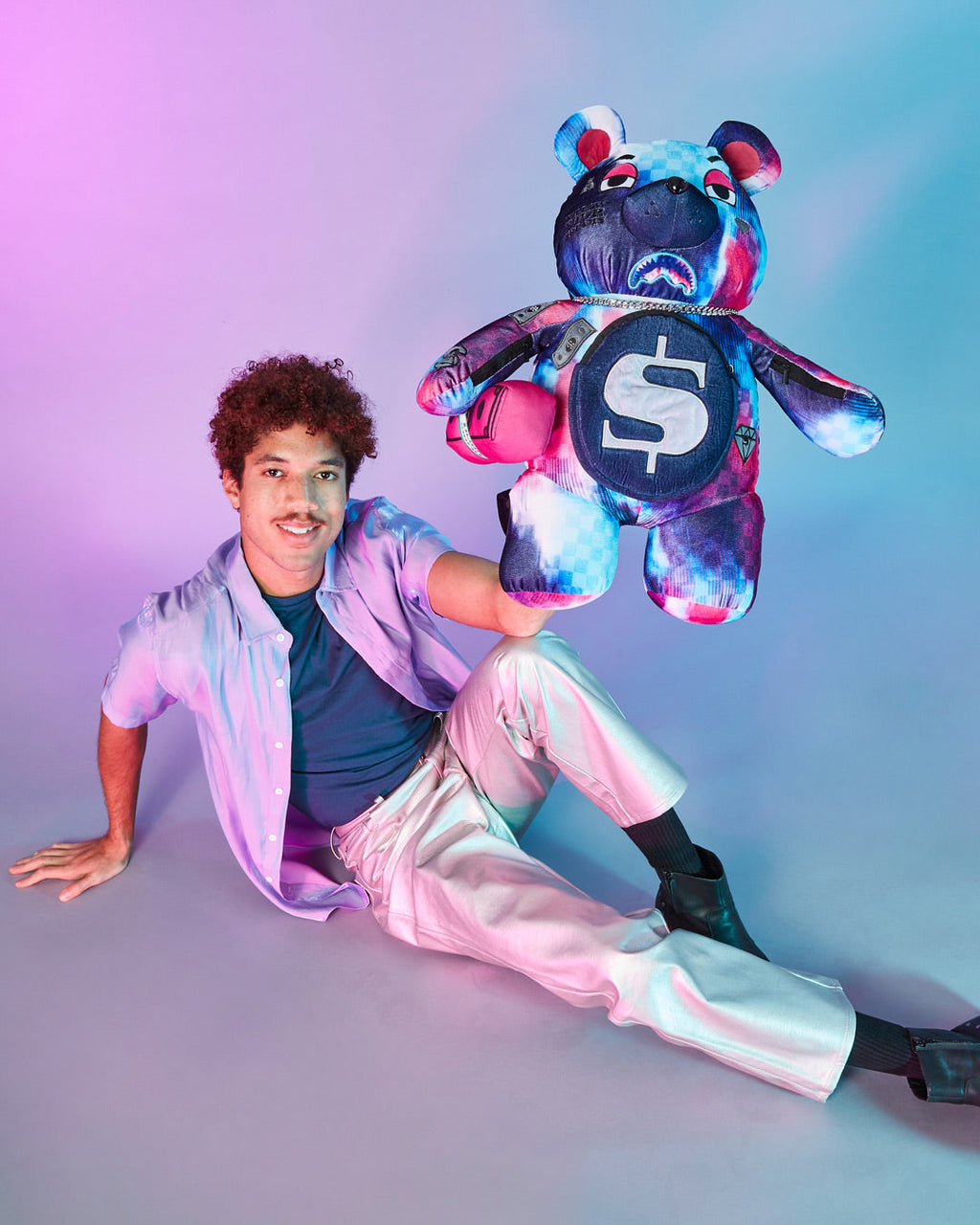 SPRAYGROUND SHARKCLUB ELECTRONICA MONEYBEAR TEDDYBEAR BACKPACK