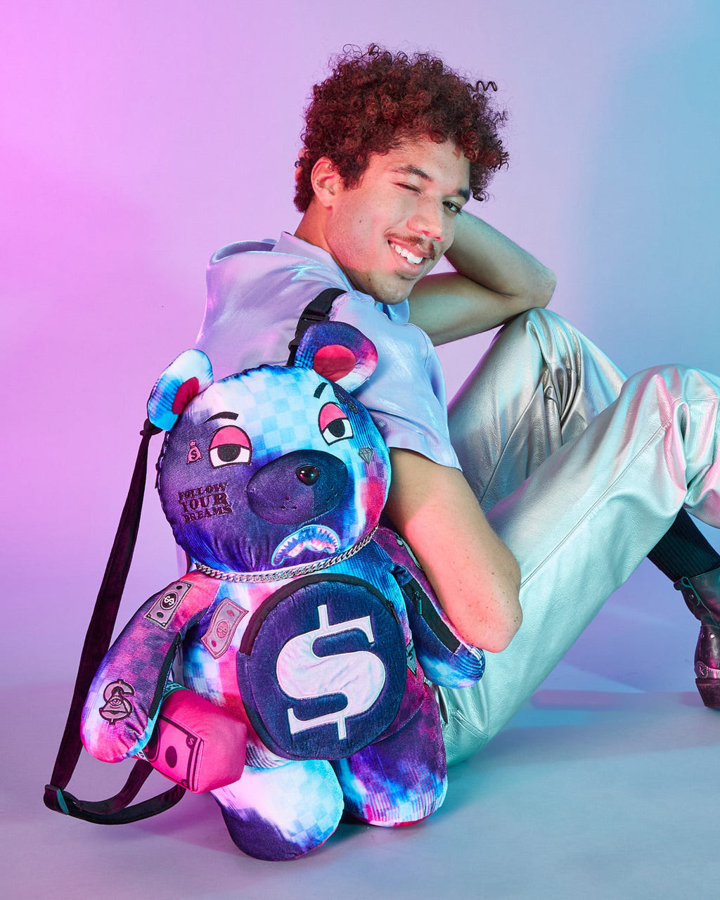 SPRAYGROUND SHARKCLUB ELECTRONICA MONEYBEAR TEDDYBEAR BACKPACK