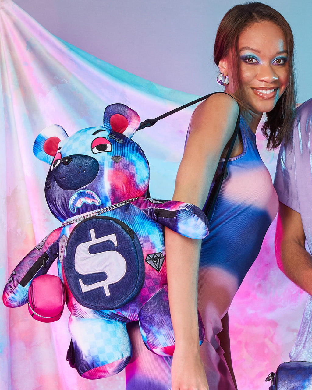 SPRAYGROUND SHARKCLUB ELECTRONICA MONEYBEAR TEDDYBEAR BACKPACK
