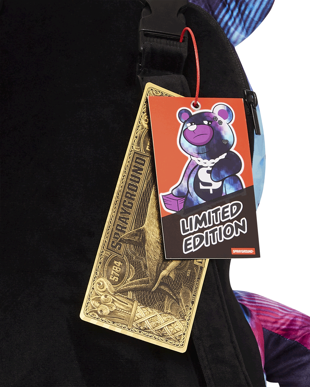 SPRAYGROUND SHARKCLUB ELECTRONICA MONEYBEAR TEDDYBEAR BACKPACK