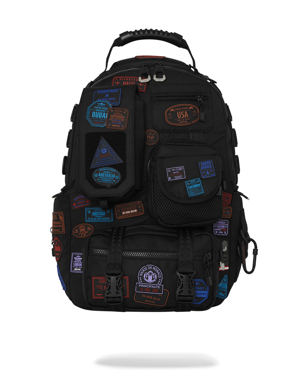 SPRAYGROUND JAMES FIRST CLASS I GOT THESE STAMPS BACKPACK