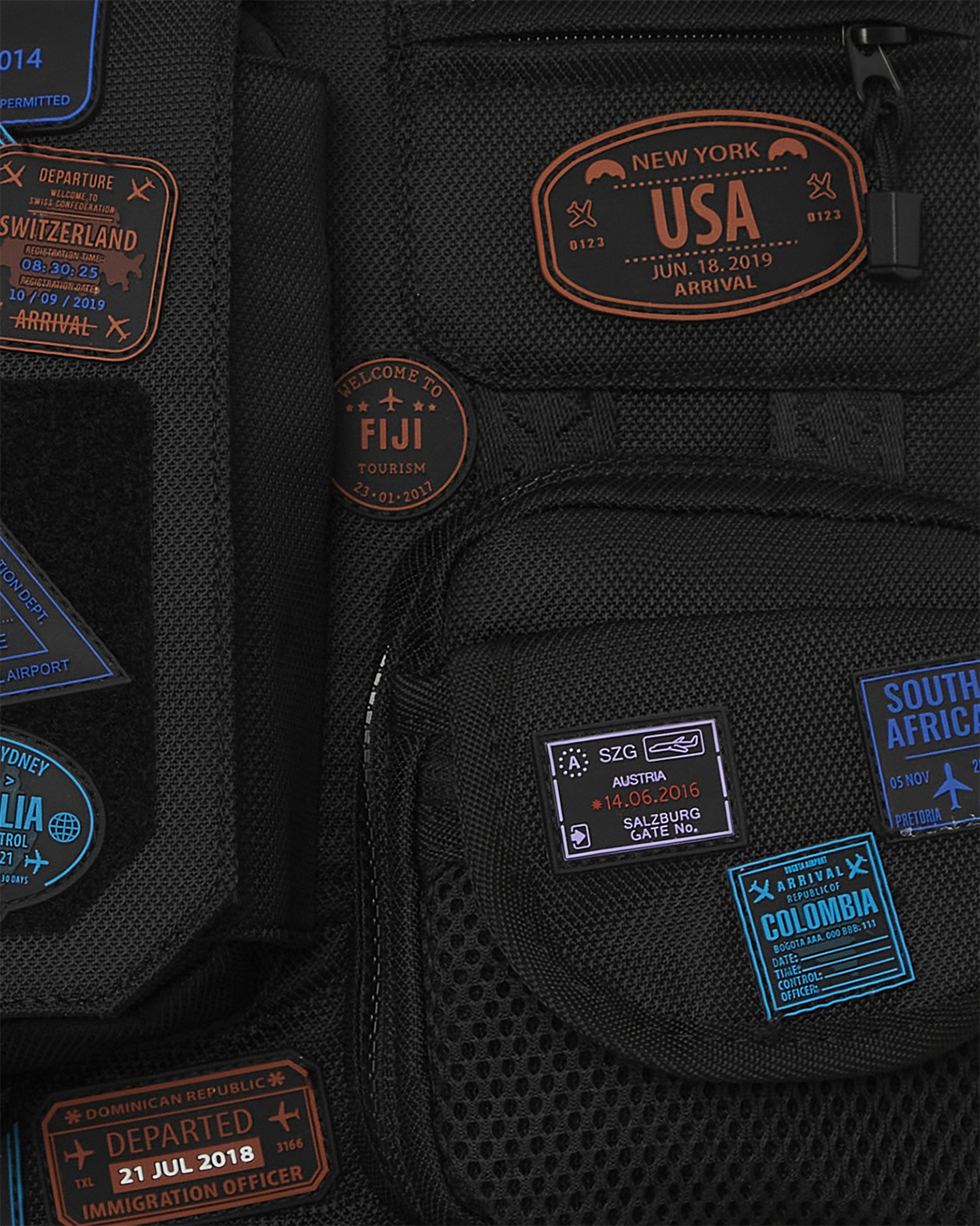 SPRAYGROUND JAMES FIRST CLASS I GOT THESE STAMPS BACKPACK