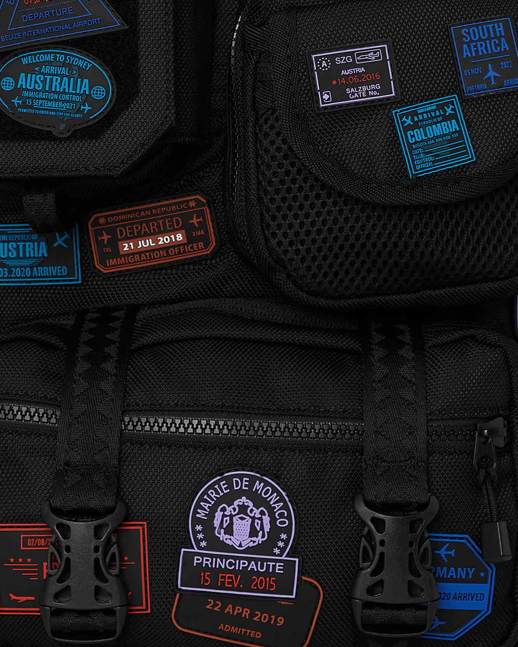 SPRAYGROUND JAMES FIRST CLASS I GOT THESE STAMPS BACKPACK