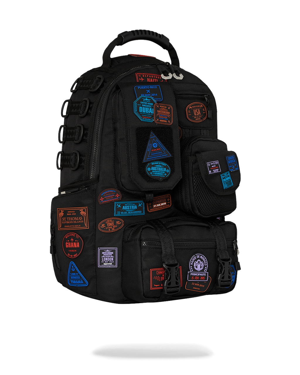 SPRAYGROUND JAMES FIRST CLASS I GOT THESE STAMPS BACKPACK