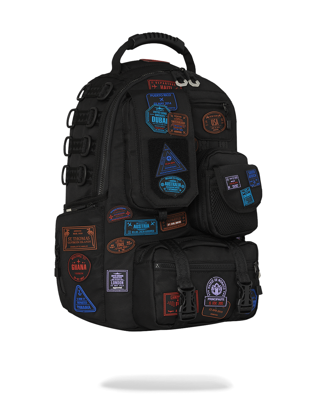 SPRAYGROUND JAMES FIRST CLASS I GOT THESE STAMPS BACKPACK