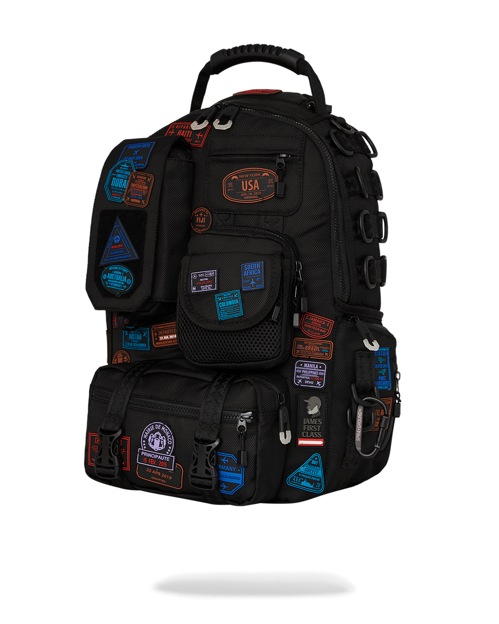 SPRAYGROUND JAMES FIRST CLASS I GOT THESE STAMPS BACKPACK