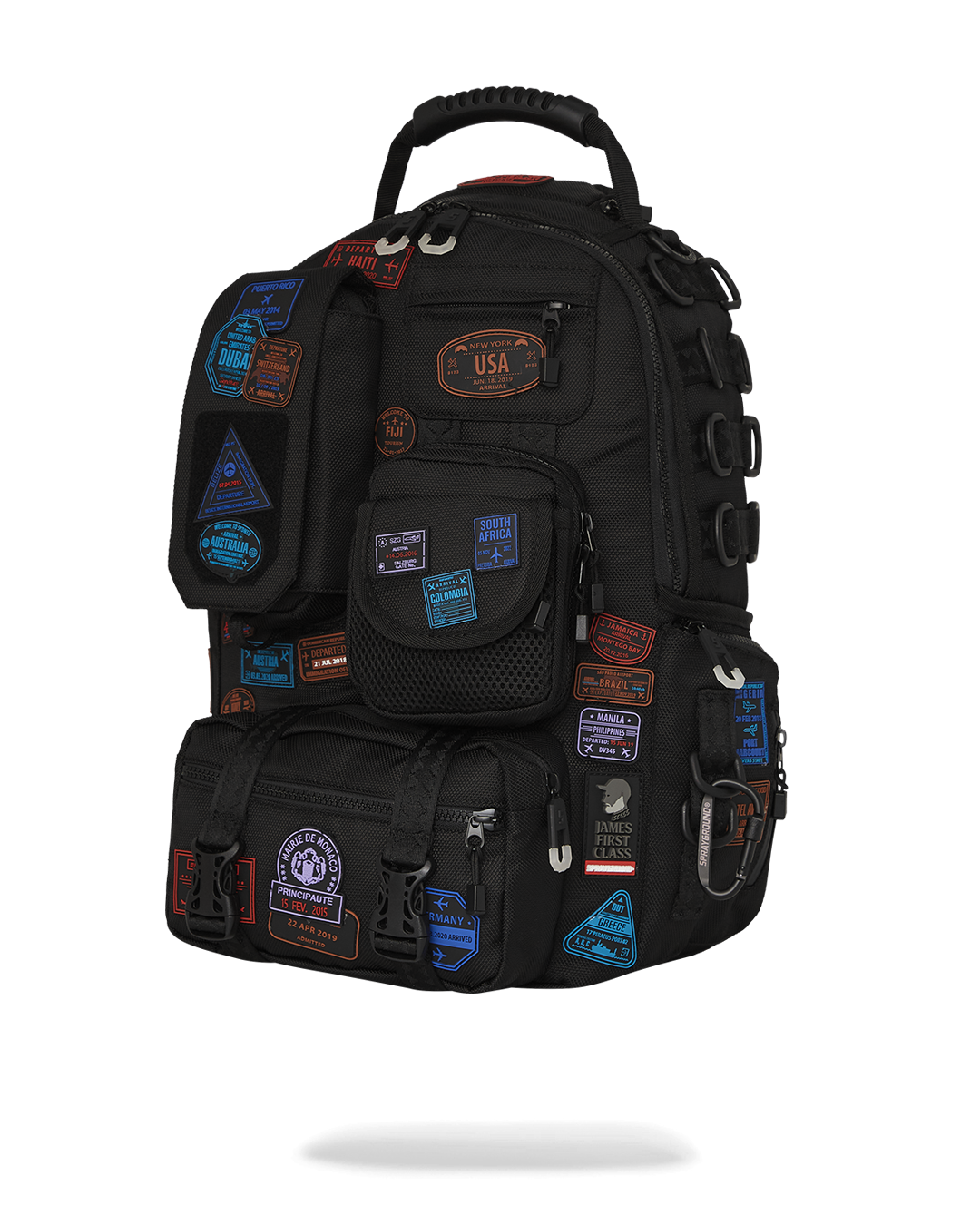 SPRAYGROUND JAMES FIRST CLASS I GOT THESE STAMPS BACKPACK