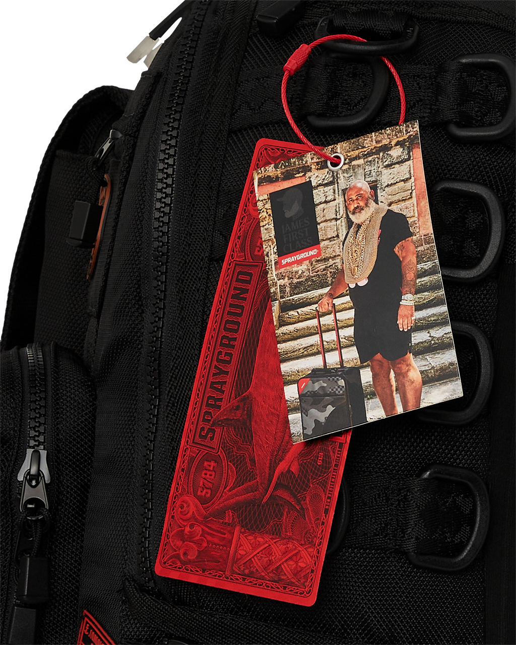 SPRAYGROUND JAMES FIRST CLASS I GOT THESE STAMPS BACKPACK