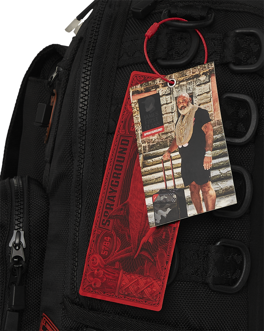 SPRAYGROUND JAMES FIRST CLASS I GOT THESE STAMPS BACKPACK