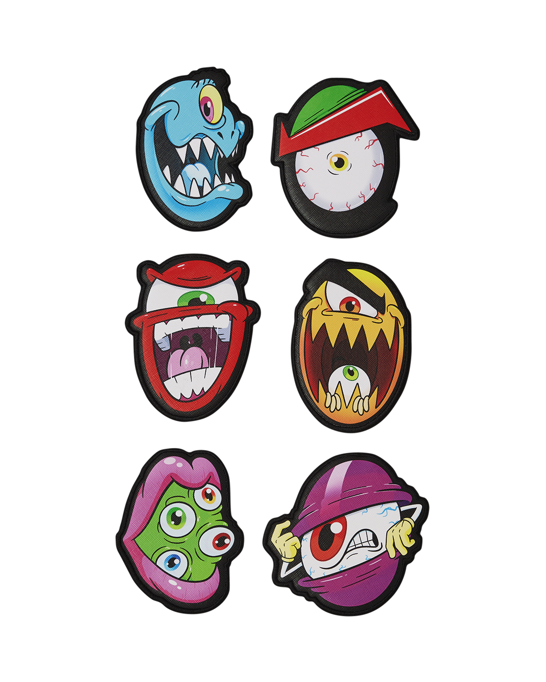SPRAYGROUND MONEY BOYS SPLIT CRAZY EYES - 6 REMOVABLE VELCRO EYE PATCHES