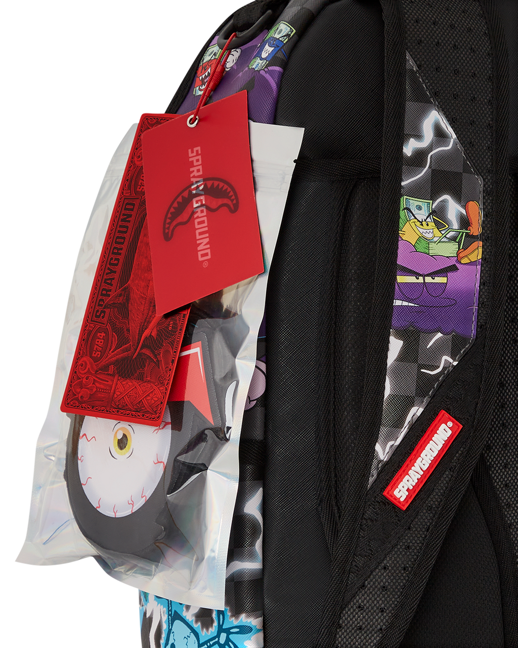 SPRAYGROUND MONEY BOYS SPLIT CRAZY EYES - 6 REMOVABLE VELCRO EYE PATCHES