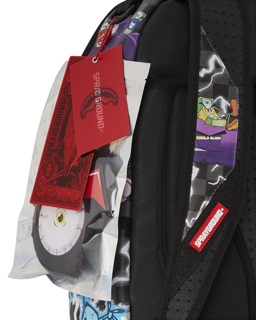 SPRAYGROUND MONEY BOYS SPLIT CRAZY EYES - 6 REMOVABLE VELCRO EYE PATCHES