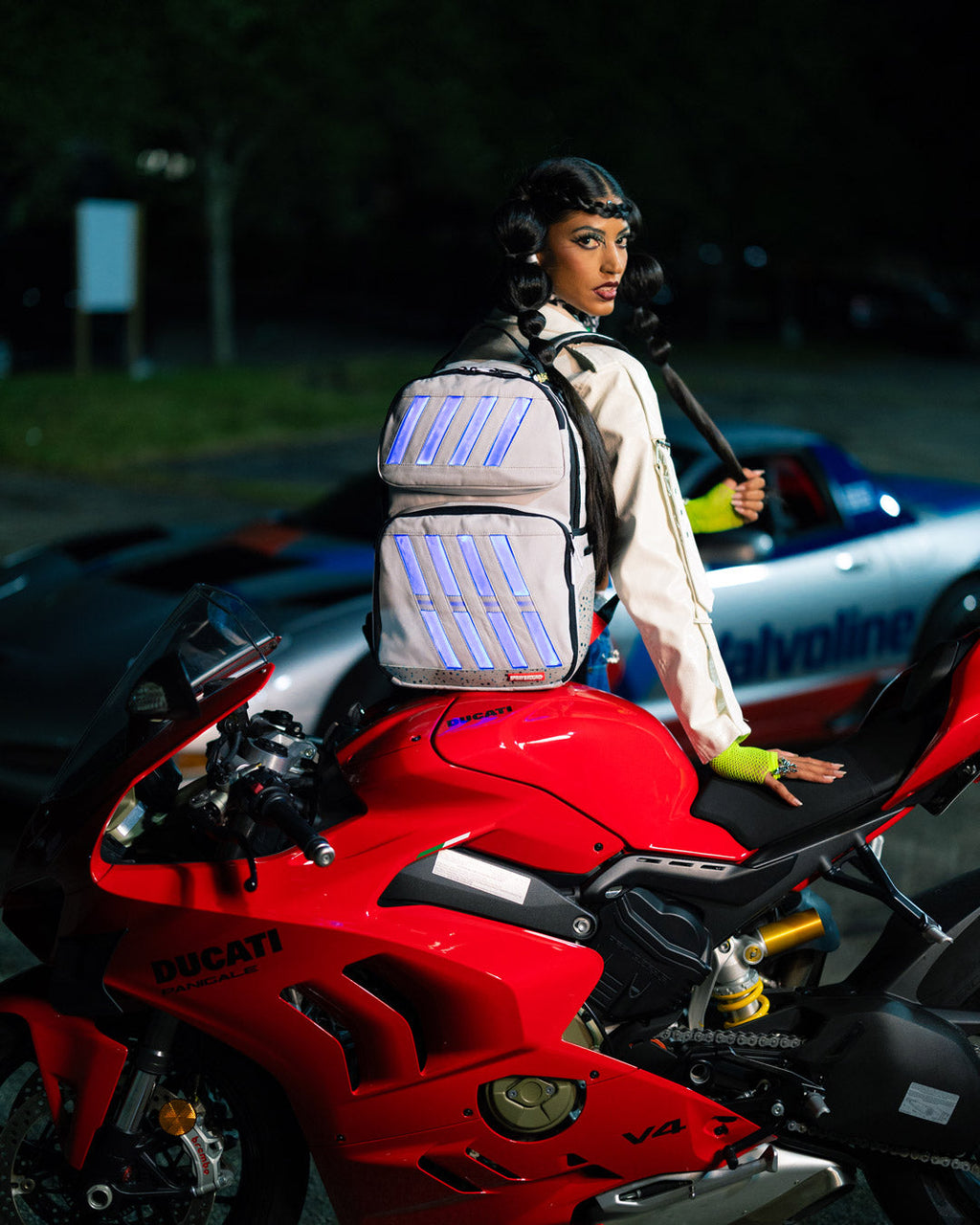 SPRAYGROUND BAG TO THE FUTURE II - LED LIGHT-UP TROOPER BACKPACK