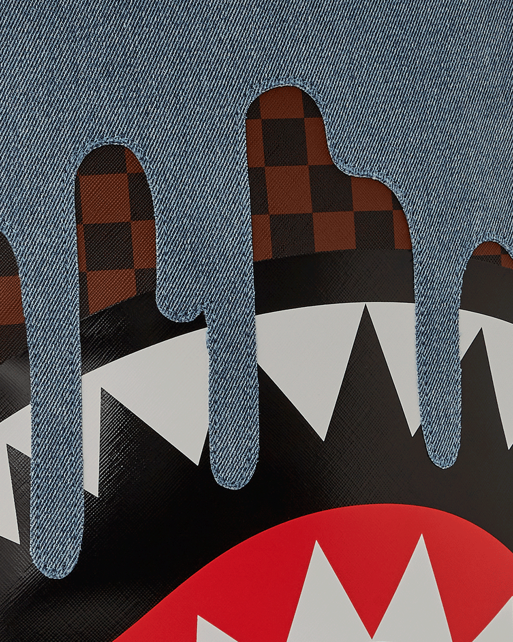 SPRAYGROUND FABRIC HOUSE SHARK DRIP BACKPACK