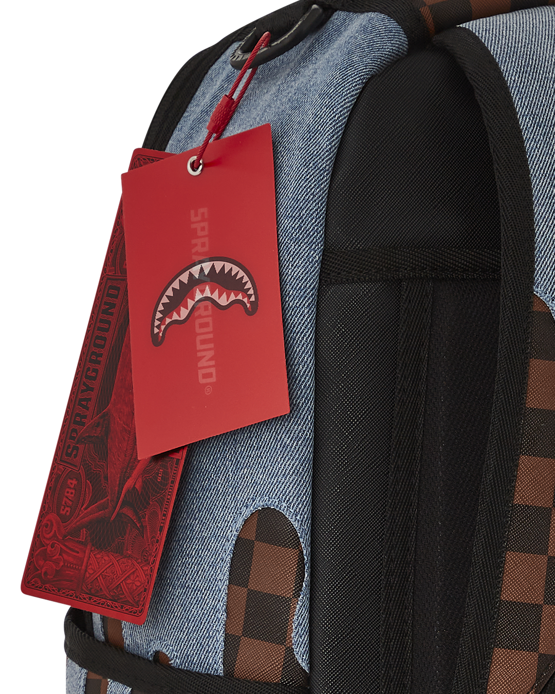 SPRAYGROUND FABRIC HOUSE SHARK DRIP BACKPACK