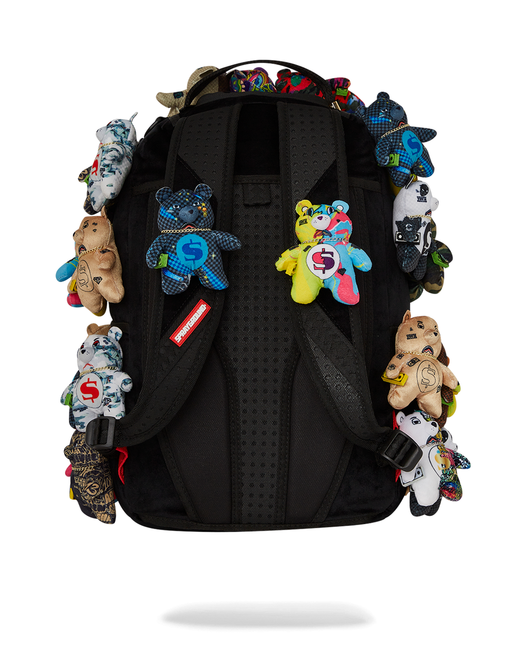 SPRAYGROUND PACK OF BEARS REAL PLUSH BEARS RUNWAY PIECE BACKPACK - SUPER EXCLUSIVE