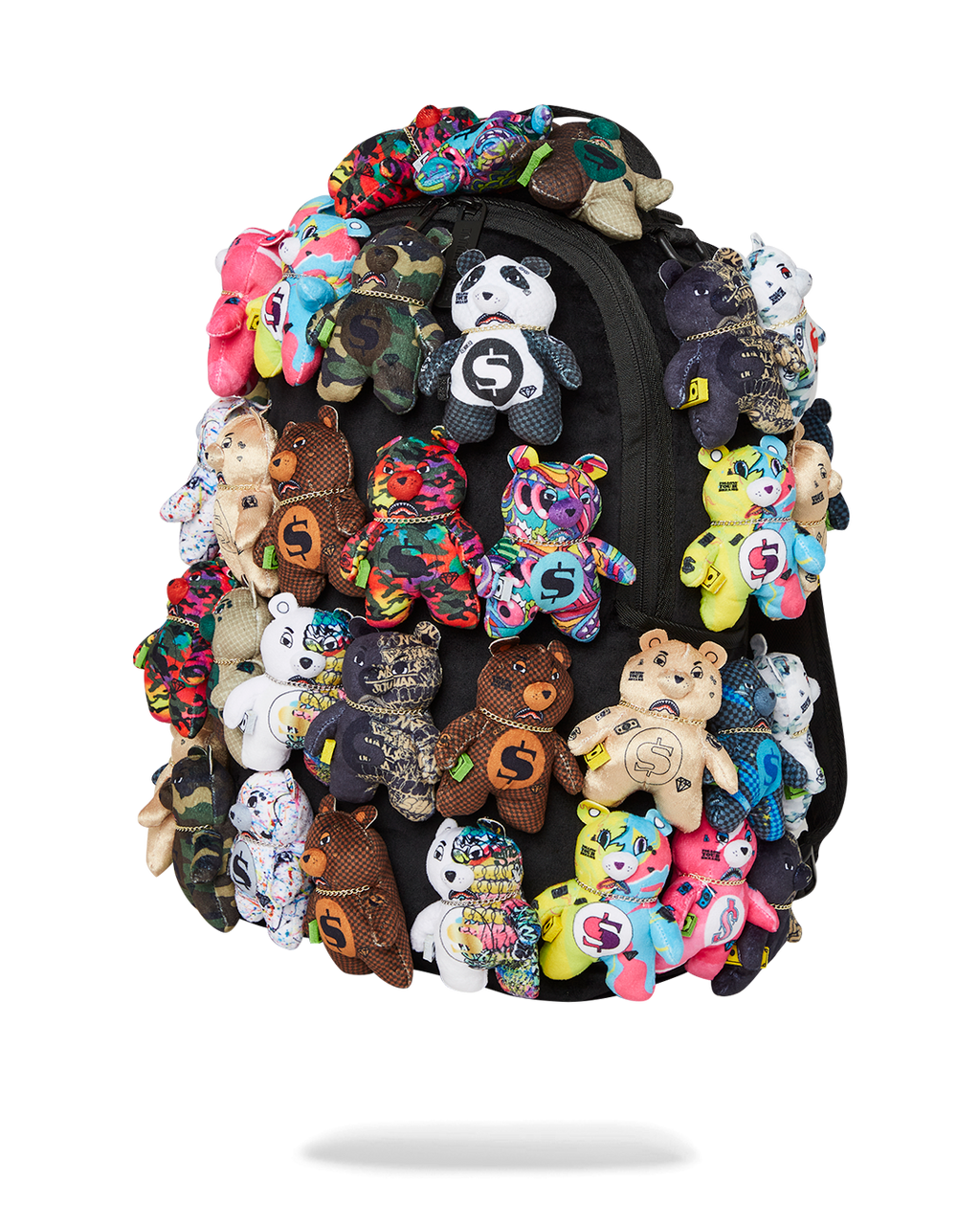 SPRAYGROUND PACK OF BEARS REAL PLUSH BEARS RUNWAY PIECE BACKPACK - SUPER EXCLUSIVE