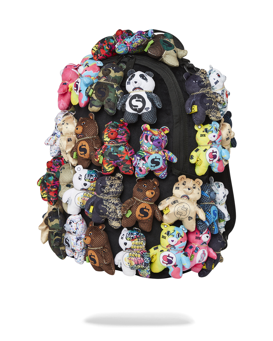 SPRAYGROUND PACK OF BEARS REAL PLUSH BEARS RUNWAY PIECE BACKPACK - SUPER EXCLUSIVE