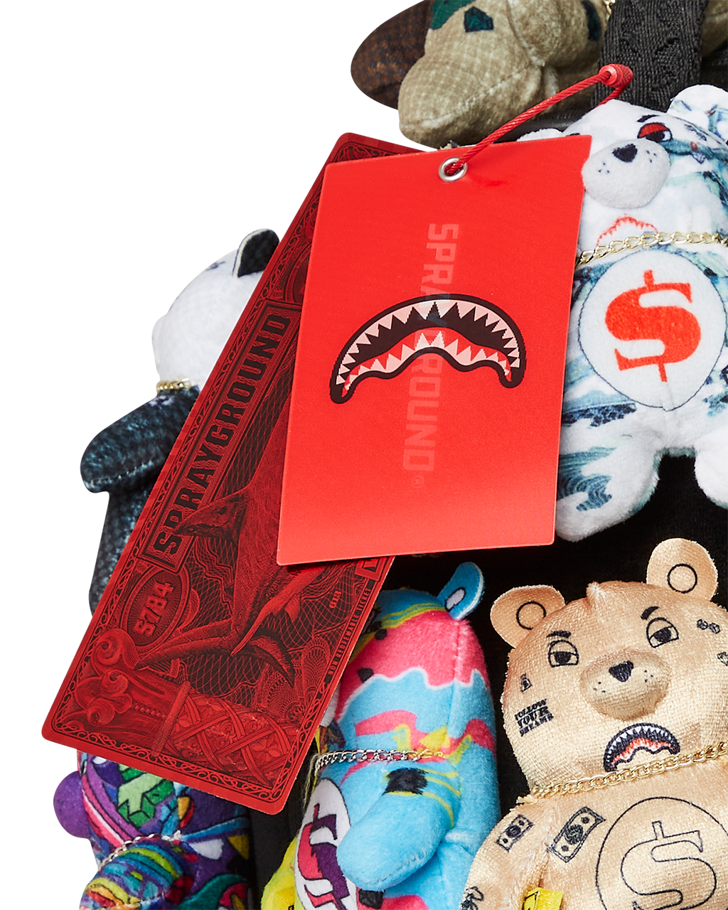 SPRAYGROUND PACK OF BEARS REAL PLUSH BEARS RUNWAY PIECE BACKPACK - SUPER EXCLUSIVE