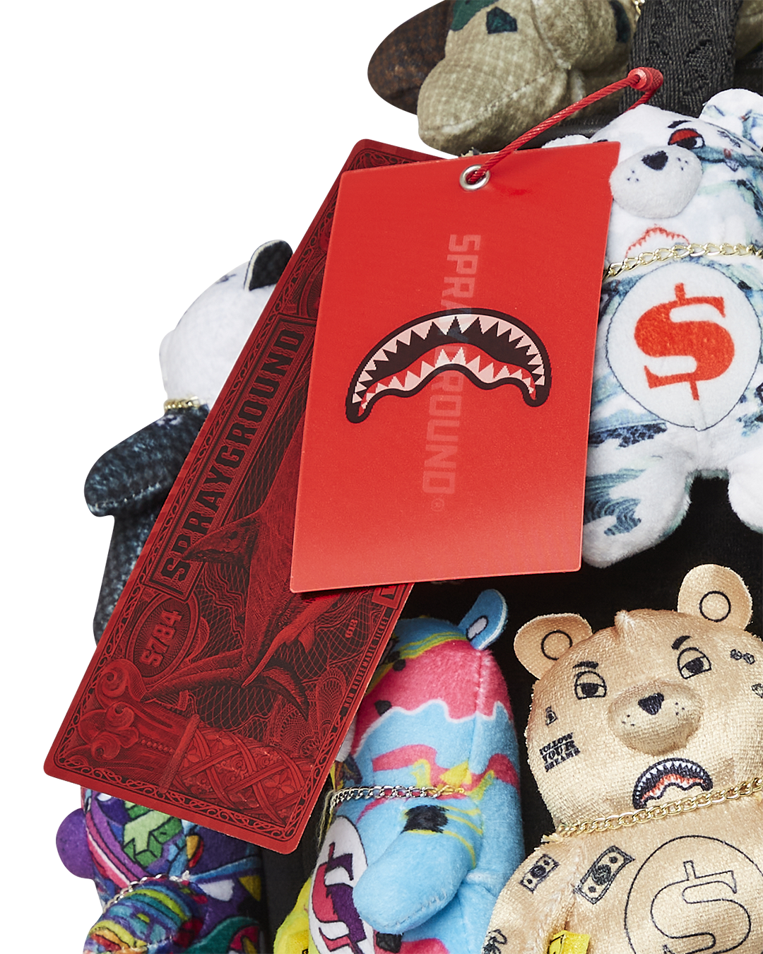 SPRAYGROUND PACK OF BEARS REAL PLUSH BEARS RUNWAY PIECE BACKPACK - SUPER EXCLUSIVE