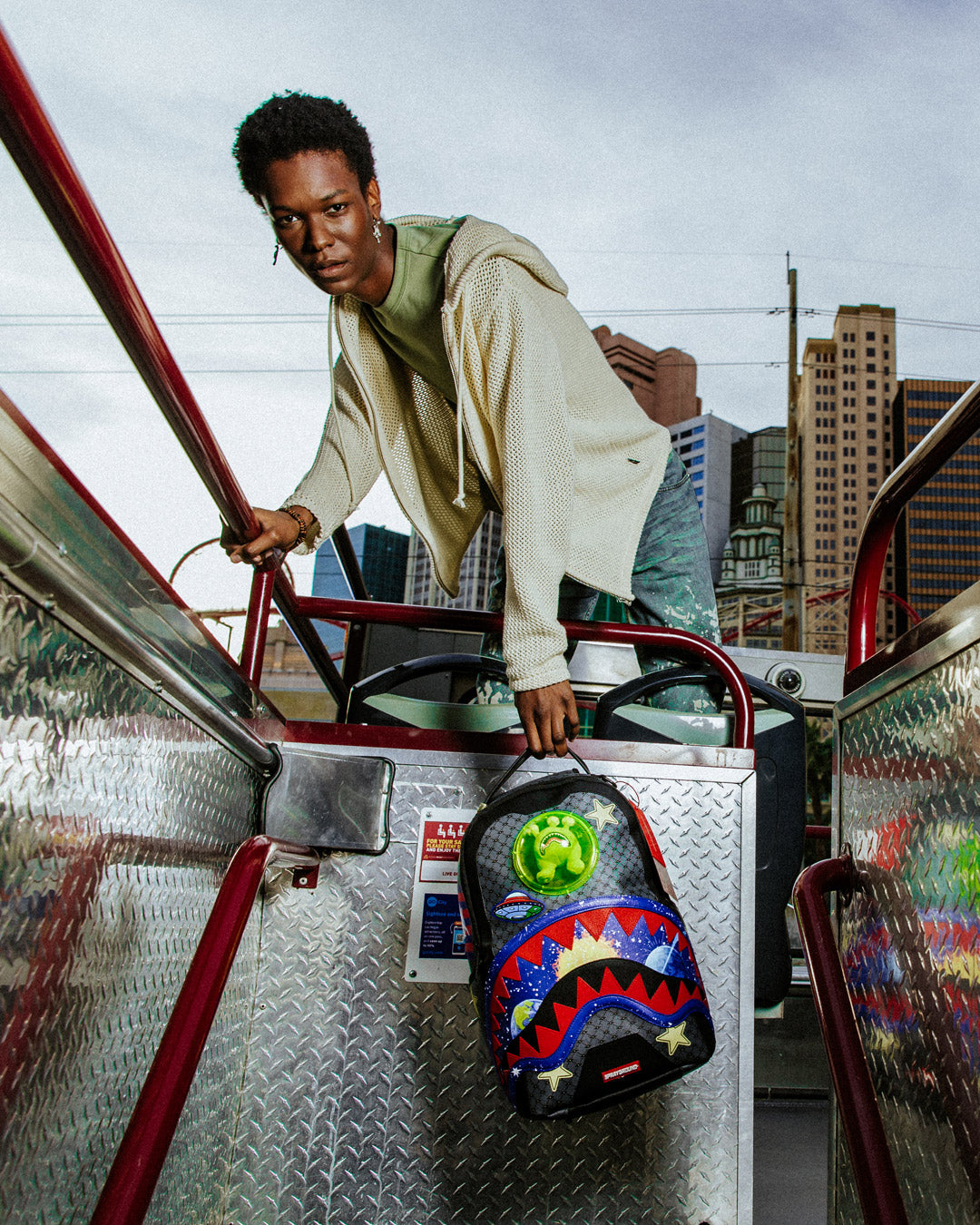 SPRAYGROUND ALIEN ZZZADDY DLXSV BACKPACK