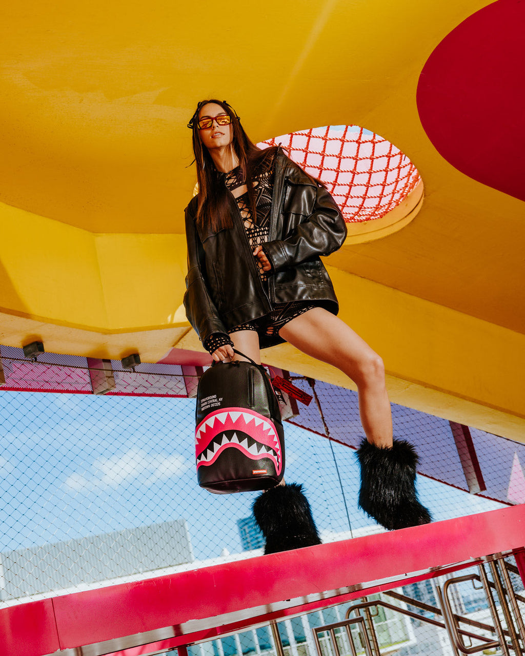SPRAYGROUND SHARK CENTRAL SORBET DLXSV BACKPACK
