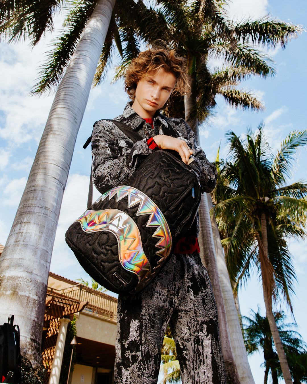 SPRAYGROUND HYPER QUILT ELECTRON DLXS BACKPACK