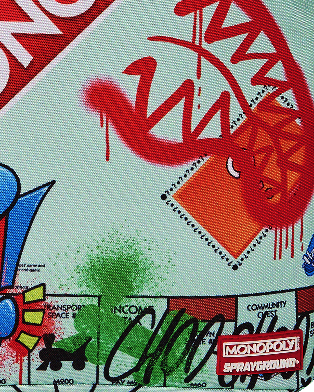 SPRAYGROUND MONOPOLY DO NOT PASS GO DLXSR BACKPACK