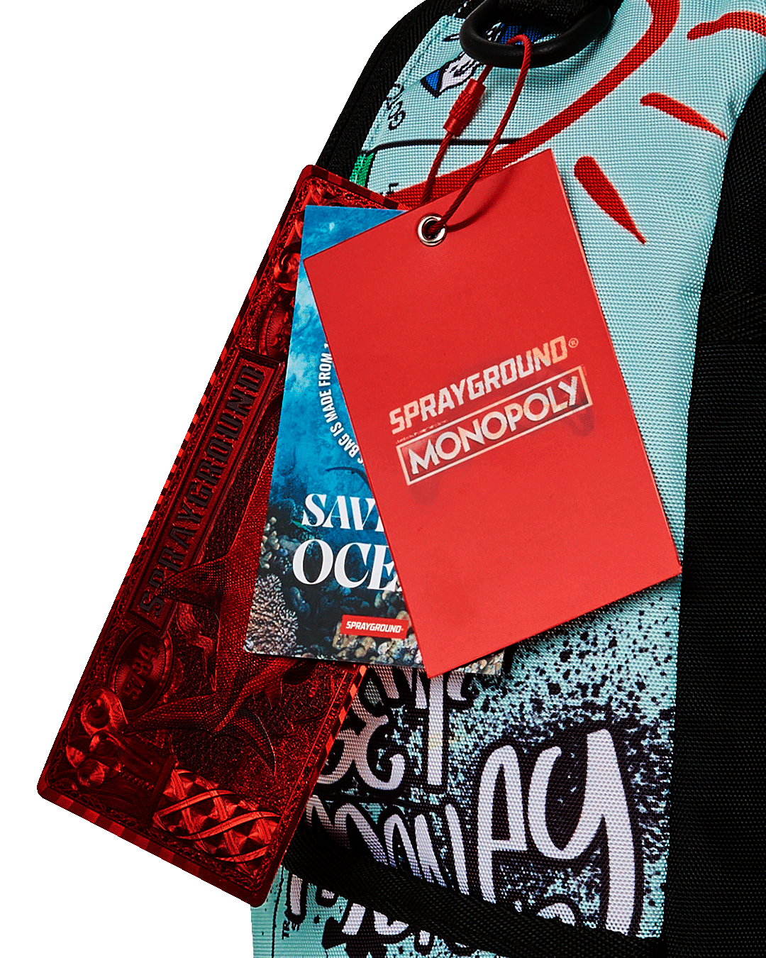 SPRAYGROUND MONOPOLY DO NOT PASS GO DLXSR BACKPACK