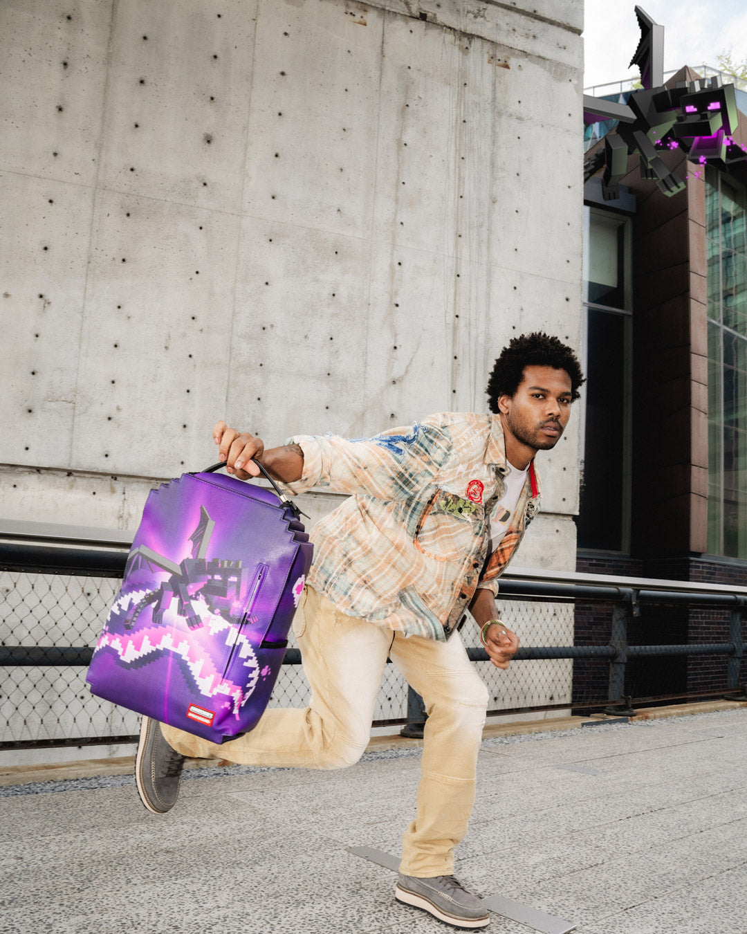 SPRAYGROUND MINECRAFT ENDER DRAGON ATTACK BACKPACK