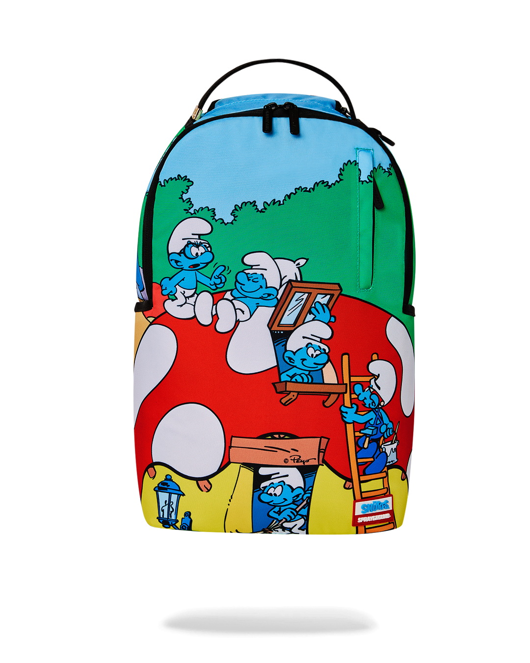 SPRAYGROUND SMURFS MUSHROOM VILLAGE BACKPACK