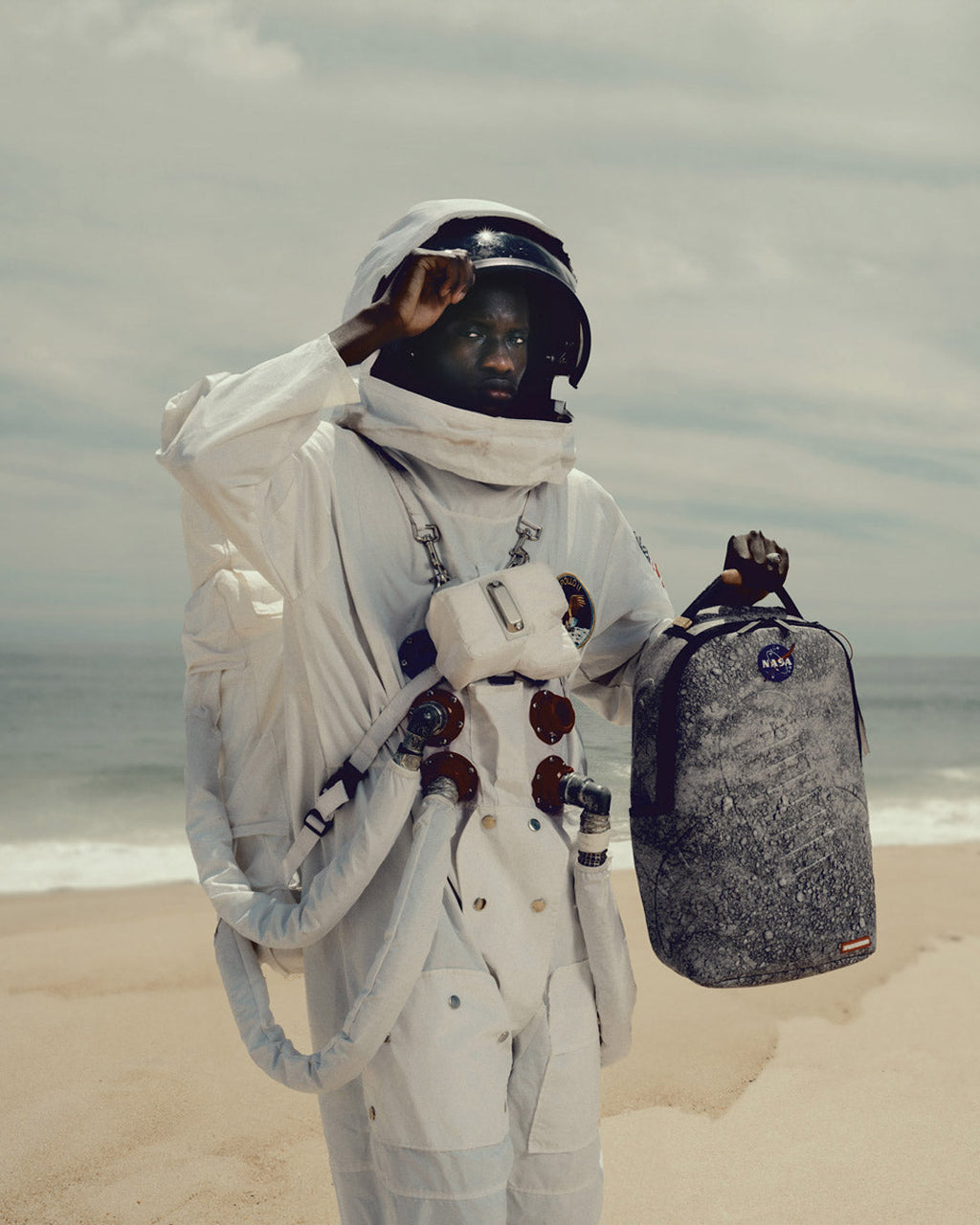 SPRAYGROUND STEP INTO THE FUTURE - NASA COLLAB MOON SHARK 3D MOLDED
