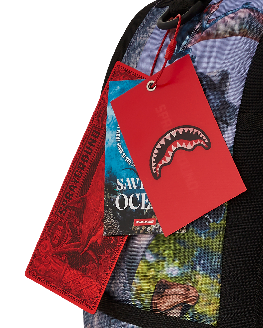 SPRAYGROUND WELCOME TO JURASSIC SHARK BACKPACK